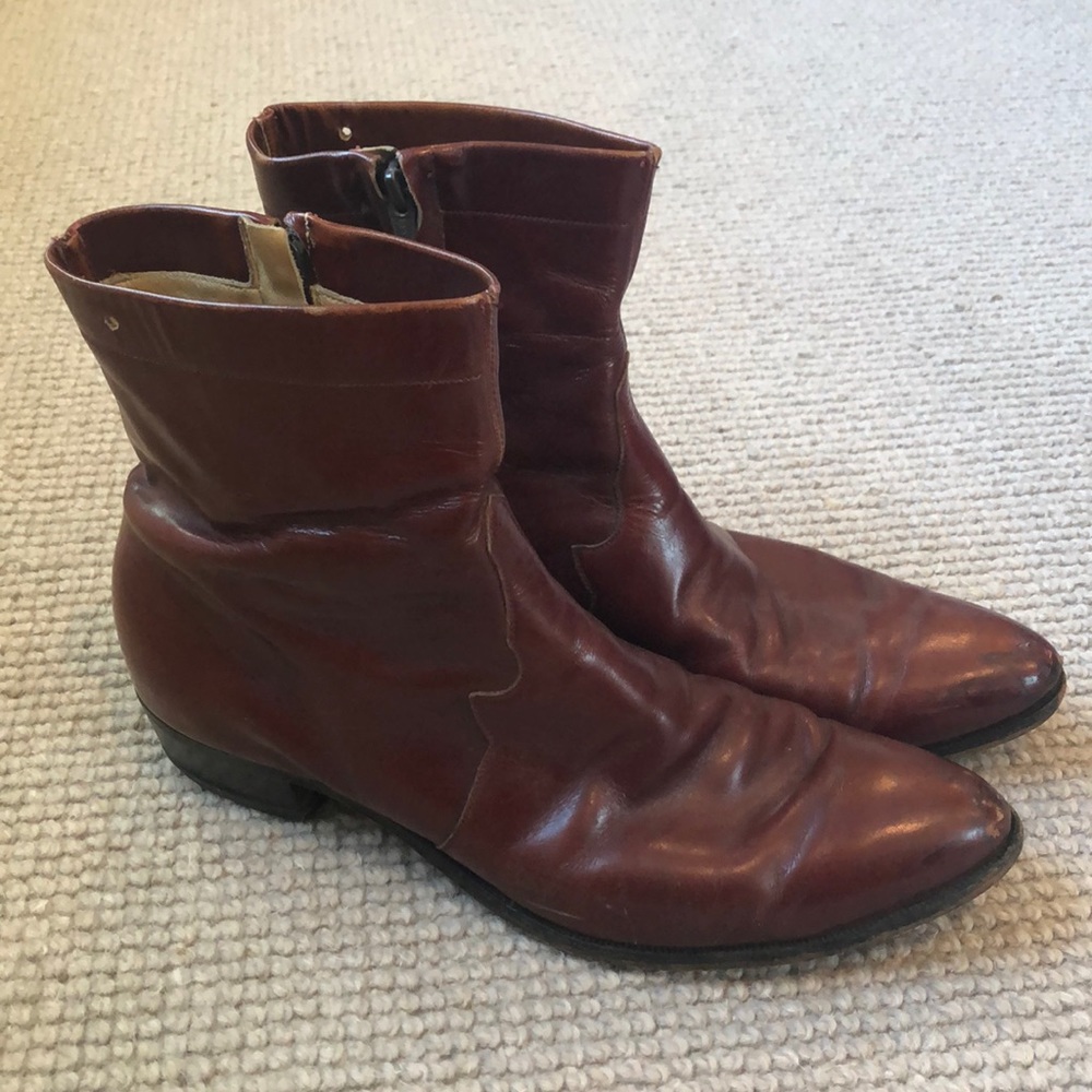 Tony Lama Zip Boots. Size 12.